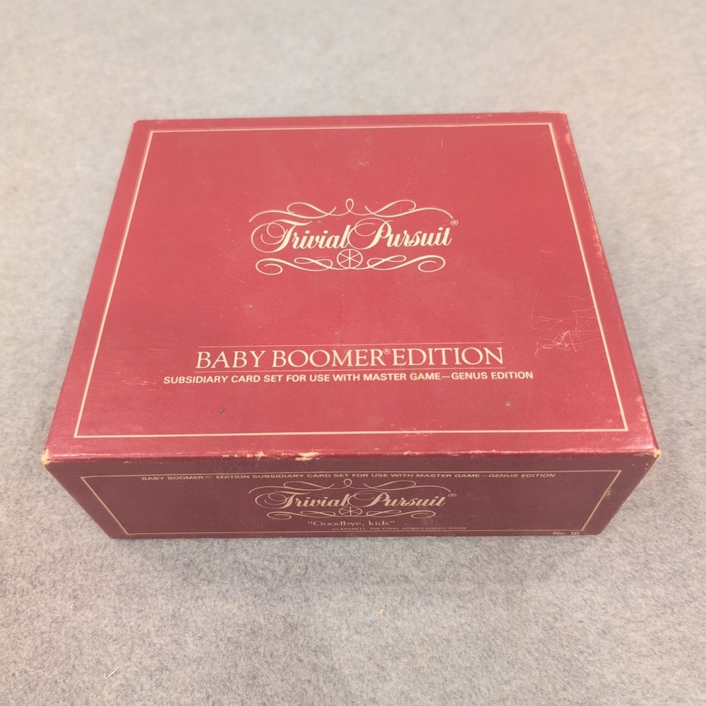 Trivial Pursuit Baby Boomer Edition Subsidiary Card Set 1983 Vintage Trivia Game - Picture 3 of 4